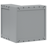 Casa si Gradina - Constructii - Depozitare, transport si protectie - Organizatoare si cutii scule - Dulap de unelte de colt, de perete, cu incuietoare, rosu, otel - Infinity.ro