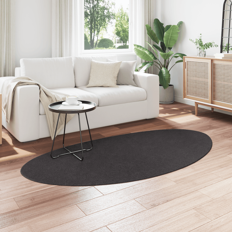 Casa si Gradina - Textile si covoare - Covoare - Covoare casa - Covor "HUARTE" Pile scurta moale si lavabil antracit 100x200 cm - Infinity.ro