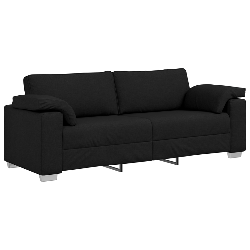 Casa si Gradina - Mobilier - Canapele si coltare - Canapele - Canapea de 3 persoane, negru, 178 cm, textil - Infinity.ro