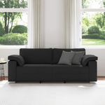 Casa si Gradina - Mobilier - Canapele si coltare - Canapele - Canapea de 3 persoane, negru, 178 cm, textil - Infinity.ro