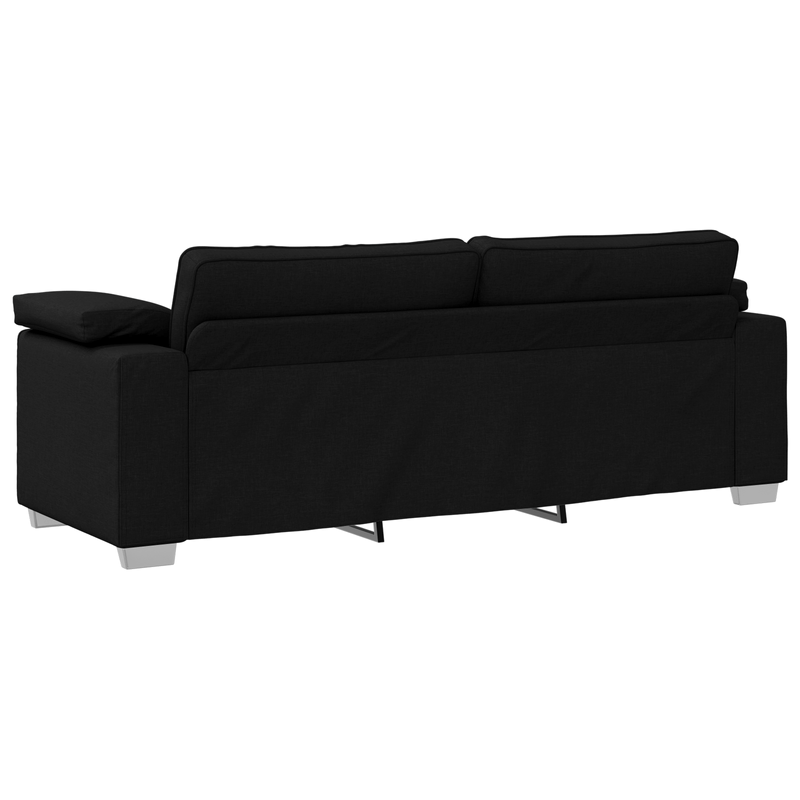 Casa si Gradina - Mobilier - Canapele si coltare - Canapele - Canapea de 3 persoane, negru, 178 cm, textil - Infinity.ro