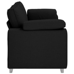 Casa si Gradina - Mobilier - Canapele si coltare - Canapele - Canapea de 3 persoane, negru, 178 cm, textil - Infinity.ro