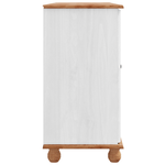 Casa si Gradina - Mobilier - Comode si corpuri - Comode - Sideboard 'ASKIM'Alb 133.5x40x79 cm Lemn Solid de Pin - Infinity.ro