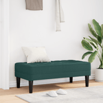 Casa si Gradina - Mobilier - Canapele si coltare - Banchete - Banca, verde inchis, 113x57x39 cm, textil - Infinity.ro