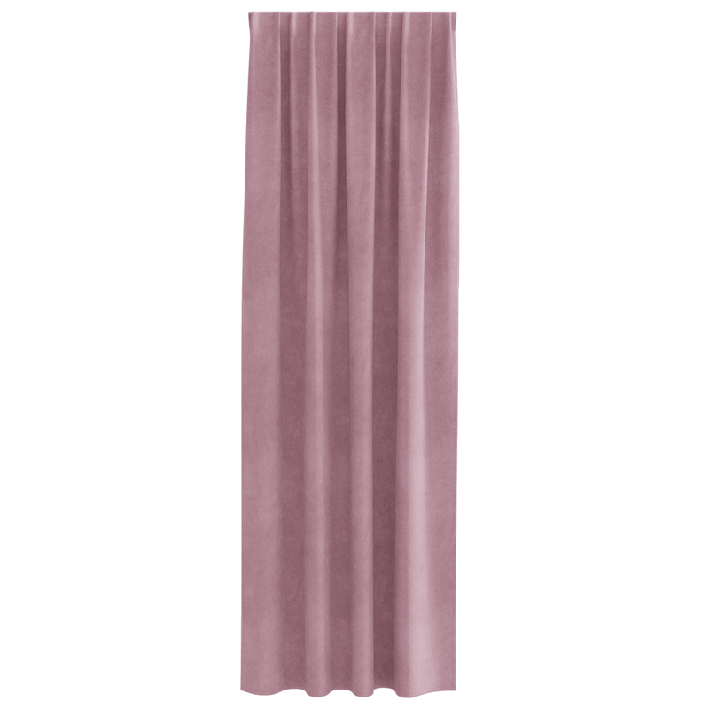 Casa si Gradina - Textile si covoare - Perdele si draperii - Draperii - Draperii opace cu banda superioara, 2 buc., roz inchis, catifea - Infinity.ro