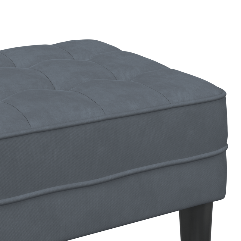Casa si Gradina - Mobilier - Canapele si coltare - Banchete - Banca gri inchis 113 cm din catifea - Infinity.ro