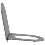 Casa si Gradina - Sanitare - Obiecte sanitare - Accesorii vase de toaleta - Capac WC cu eliberare rapida, inchidere lenta, gri, duroplast - Infinity.ro