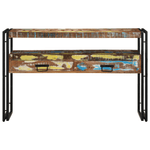 Casa si Gradina - Mobilier - Mese si birouri - Mese living - Mese Laterale Multicolore 120x33x75 cm Lemn Recuperat si Metal - Infinity.ro