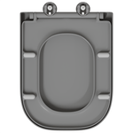 Casa si Gradina - Sanitare - Obiecte sanitare - Accesorii vase de toaleta - Capac WC cu eliberare rapida, inchidere lenta, gri, duroplast - Infinity.ro