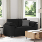 Casa si Gradina - Mobilier - Canapele si coltare - Canapele - Canapea dubla, negru, 120 cm, textil - Infinity.ro