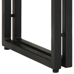 Casa si Gradina - Mobilier - Mese si birouri - Mese living - mese de colt  negre 90x33x75 cm din lemn masiv de mango si metal - Infinity.ro