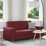 Casa si Gradina - Mobilier - Canapele si coltare - Canapele - Canapea Loveseat  Rosu Vin 140 cm Piele Ecologica - Infinity.ro