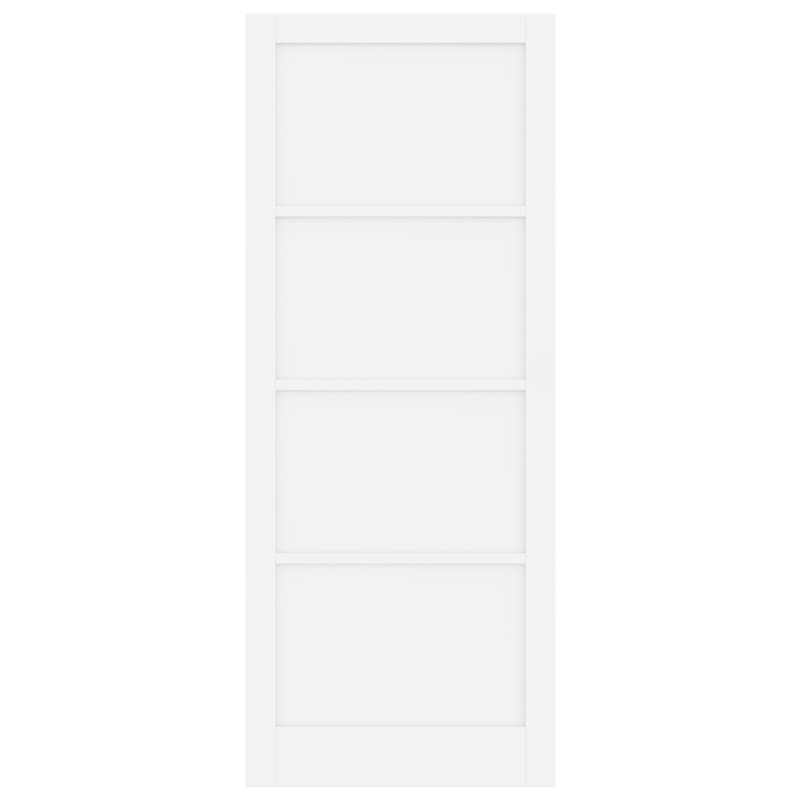 Casa si Gradina - Constructii - Usi interior, exterior si garaj - Usi garaj - Usa Interioara 'ORKDAL'Alba 93x232x4 cm Din Lemn Masiv de Pin - Infinity.ro