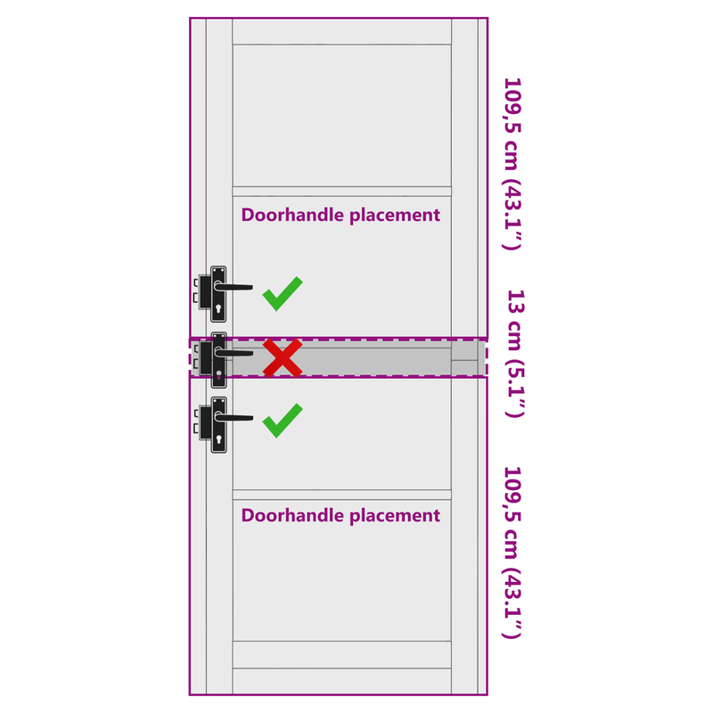 Casa si Gradina - Constructii - Usi interior, exterior si garaj - Usi garaj - Usa Interioara 'ORKDAL'Alba 93x232x4 cm Din Lemn Masiv de Pin - Infinity.ro