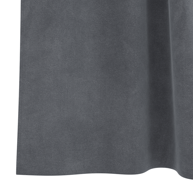 Casa si Gradina - Textile si covoare - Perdele si draperii - Draperii - Draperii opace cu agatatoare, 2 buc., gri deschis, catifea - Infinity.ro