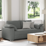 Casa si Gradina - Mobilier - Canapele si coltare - Canapele - Canapea dubla, gri inchis, 140 cm, textil - Infinity.ro