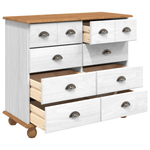 Casa si Gradina - Mobilier - Comode si corpuri - Comode - Comoda cu Sertare 'ASKIM'Alba 91x40x79 cm Lemn Masiv de Pin - Infinity.ro