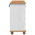 Casa si Gradina - Mobilier - Comode si corpuri - Comode - Comoda cu Sertare 'ASKIM'Alba 91x40x79 cm Lemn Masiv de Pin - Infinity.ro