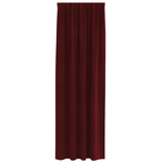 Casa si Gradina - Textile si covoare - Perdele si draperii - Draperii - Draperii opace cu banda superioara, 2 buc., bordo, catifea - Infinity.ro