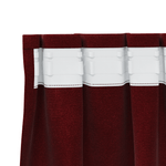 Casa si Gradina - Textile si covoare - Perdele si draperii - Draperii - Draperii opace cu banda superioara, 2 buc., bordo, catifea - Infinity.ro
