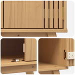 Casa si Gradina - Mobilier - Seturi de mobilier - Seturi baie - Dulap de baza pentru chiuveta 114x43x73,5 cm Lemn masiv de pin - Infinity.ro