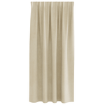 Casa si Gradina - Textile si covoare - Perdele si draperii - Draperii - Draperii opace cu banda superioara, 2 buc., crem, catifea - Infinity.ro