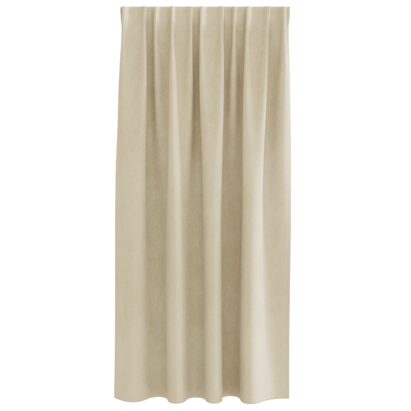 Casa si Gradina - Textile si covoare - Perdele si draperii - Draperii - Draperii opace cu banda superioara, 2 buc., crem, catifea - Infinity.ro