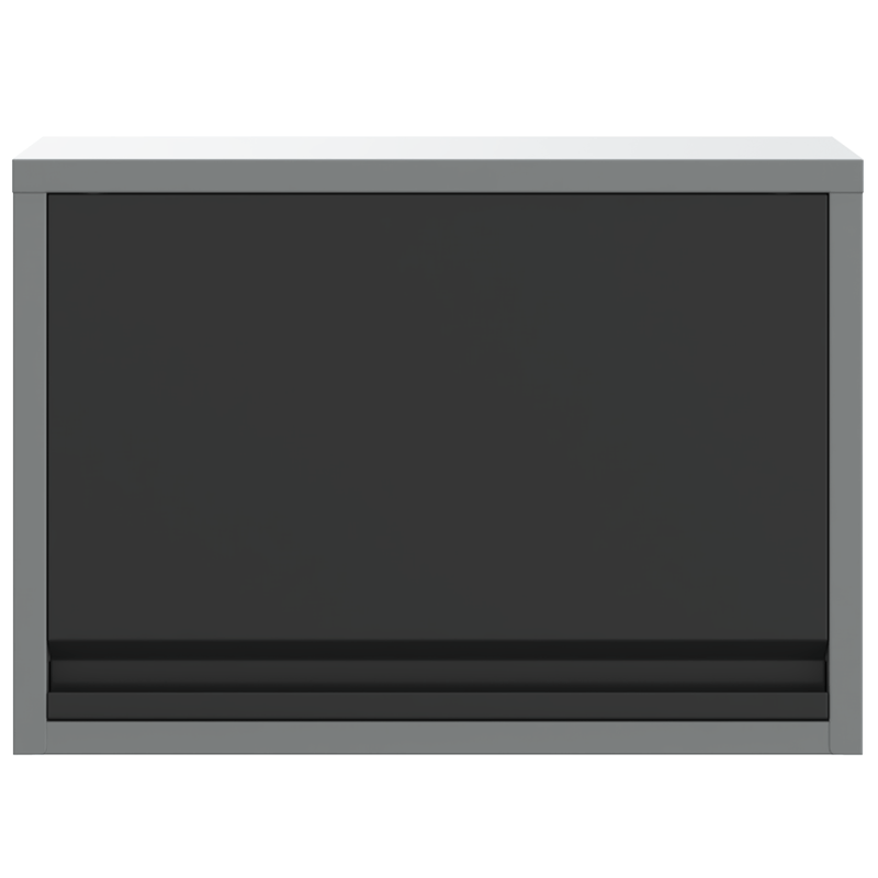 Casa si Gradina - Constructii - Depozitare, transport si protectie - Organizatoare si cutii scule - Dulap de Unelte Pe Perete cu Usa cu Sistem de Ridicare pe Gaz Negru 50x25x35 cm - Infinity.ro