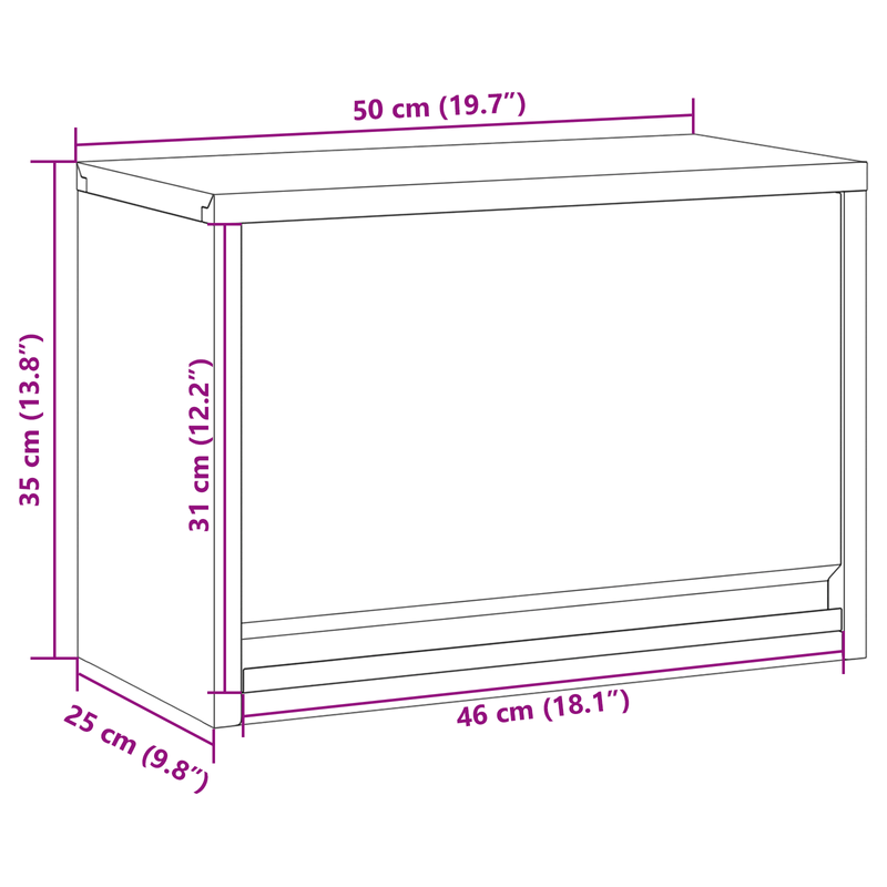 Casa si Gradina - Constructii - Depozitare, transport si protectie - Organizatoare si cutii scule - Dulap de Unelte Pe Perete cu Usa cu Sistem de Ridicare pe Gaz Negru 50x25x35 cm - Infinity.ro
