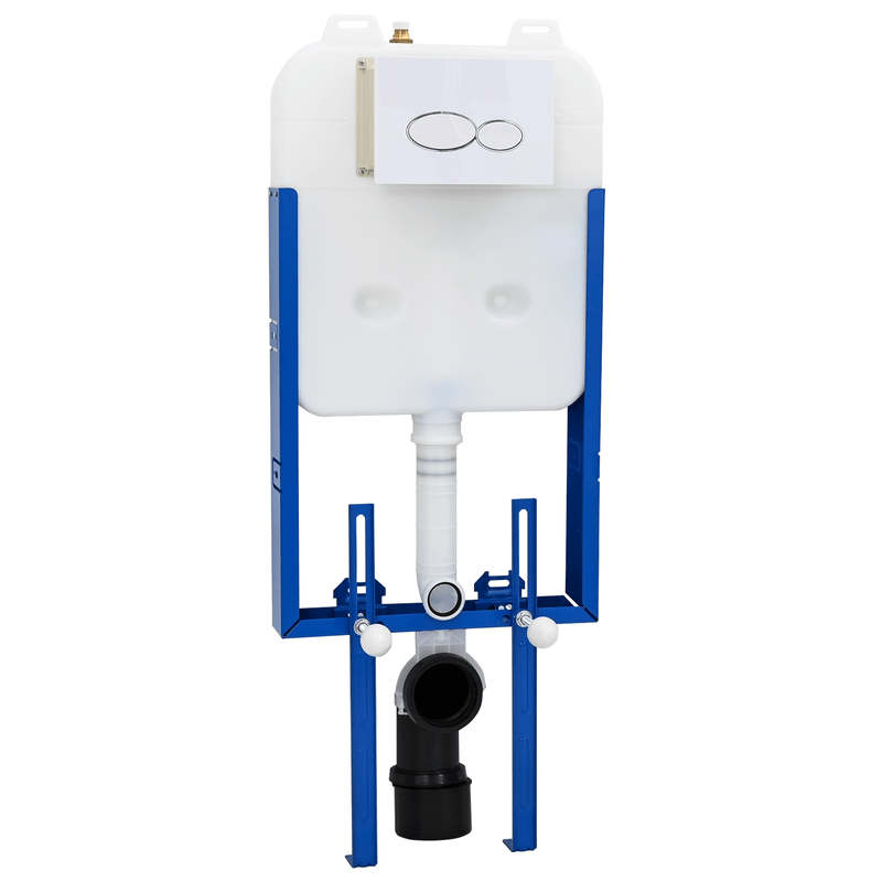 Casa si Gradina - Sanitare - Suporturi si accesorii baie - Accesorii baie - Rama de montare pentru rezervor ascuns cu dublu flush din otel - Infinity.ro