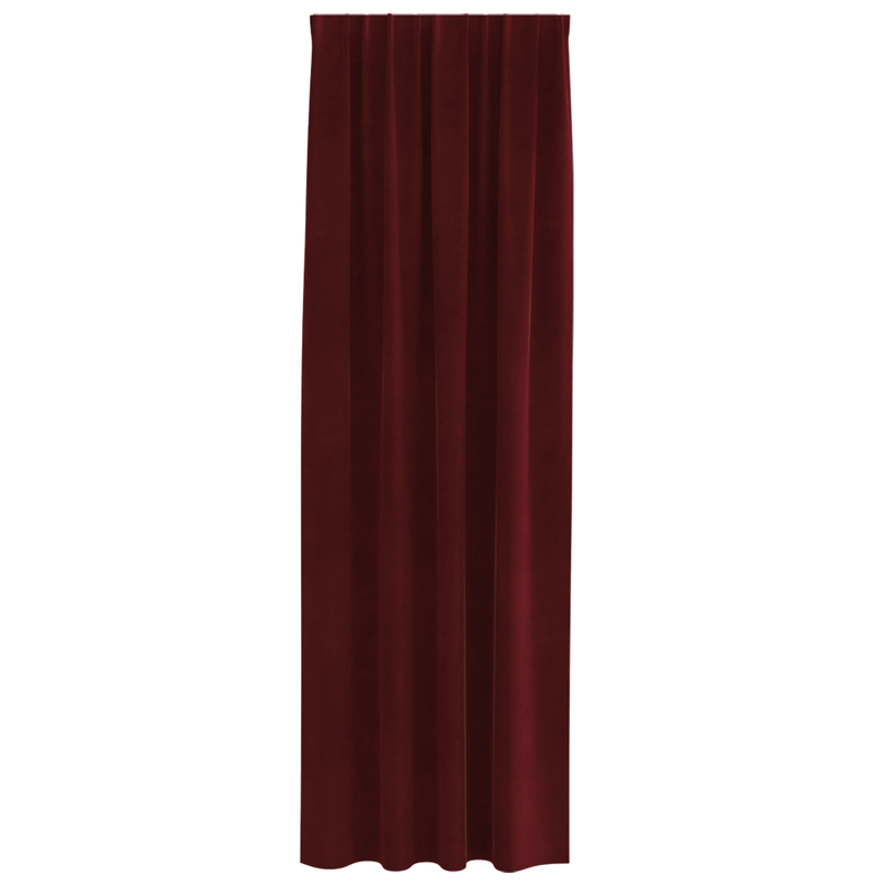 Casa si Gradina - Textile si covoare - Perdele si draperii - Draperii - Draperii opace cu banda superioara, 2 buc., bordo, catifea - Infinity.ro