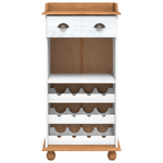 Casa si Gradina - Bucatarie si vesela - Accesorii bar - Suporturi bauturi - Cabinet de vin "ASKIM" cu 12 suporturi pentru sticle Alb Lemn solid din pin - Infinity.ro