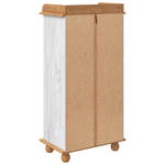 Casa si Gradina - Bucatarie si vesela - Accesorii bar - Suporturi bauturi - Cabinet de vin "ASKIM" cu 12 suporturi pentru sticle Alb Lemn solid din pin - Infinity.ro