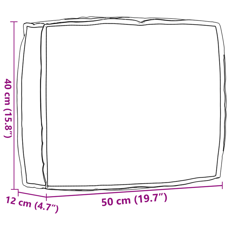 Casa si Gradina - Textile si covoare - Perne si pilote - Perne decorative - perna pentru spatar Crem 50x40x12 cm tesatura Oxford - Infinity.ro