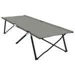 Sport si Outdoor - Camping - Mobilier pentru camping - Alte piese de mobilier pentru camping - Pat pliabil cu geanta de transport Gri Tesatura Oxford 600D - Infinity.ro