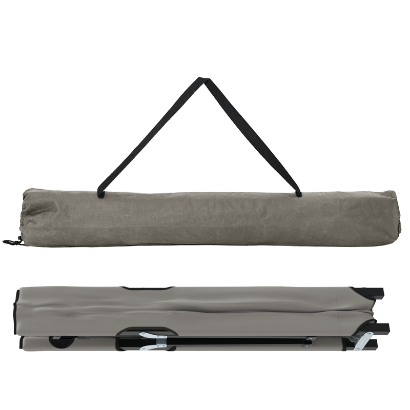 Sport si Outdoor - Camping - Mobilier pentru camping - Alte piese de mobilier pentru camping - Pat pliabil cu geanta de transport Gri Tesatura Oxford 600D - Infinity.ro