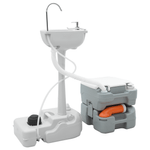 Sport si Outdoor - Camping - Accesorii camping si drumetii - Masa de Camping  corp gri+capac alb+gri stylish - Infinity.ro