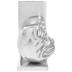 Casa si Gradina - Mobilier - Biblioteci si rafturi - Rafturi - Suporturi carti 2 buc., argintiu, 8x12x16,5 cm, aluminiu, caine - Infinity.ro