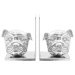 Casa si Gradina - Mobilier - Biblioteci si rafturi - Rafturi - Suporturi carti 2 buc., argintiu, 8x12x16,5 cm, aluminiu, caine - Infinity.ro