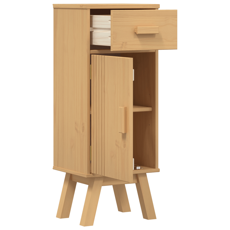Casa si Gradina - Mobilier - Mobilier baie - Comode baie - Dulap de baie, 35x30x90 cm, lemn masiv de pin - Infinity.ro