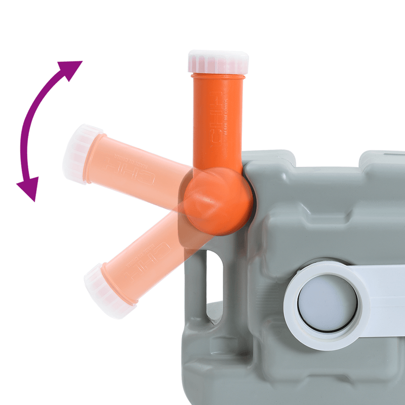 Sport si Outdoor - Camping - Accesorii camping si drumetii - Toaleta Camping  corp gri+capac alb - Infinity.ro