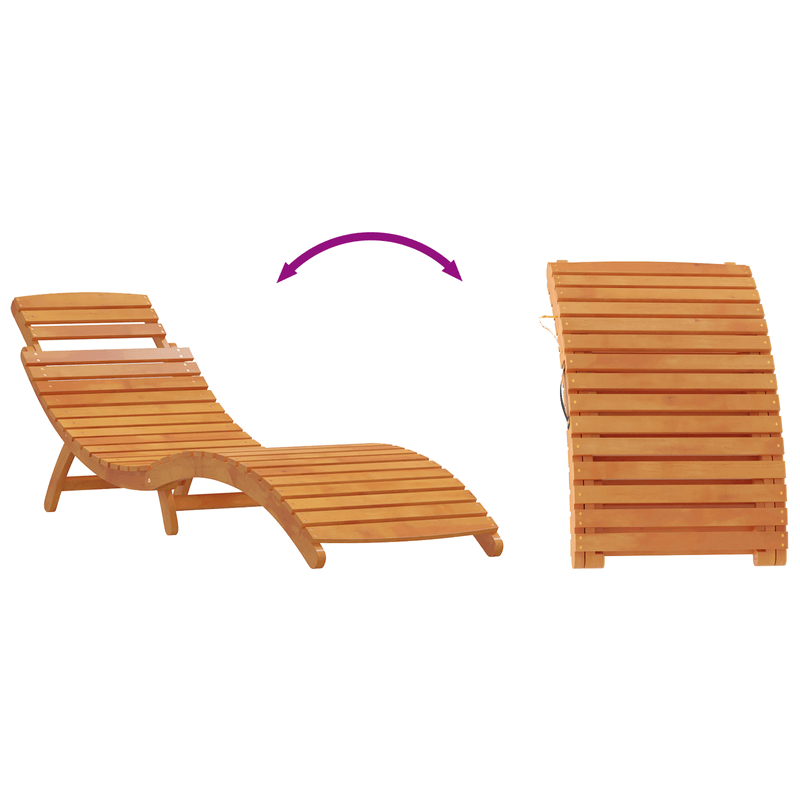 Casa si Gradina - Gradina si terasa - Mobilier exterior - Scaune si sezlonguri gradina - Set de 3 sezlonguri cu masa laterala din lemn de acacia solid - Infinity.ro