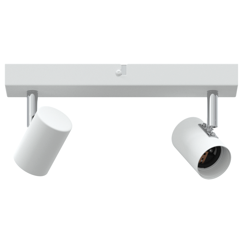 Casa si Gradina - Corpuri si surse de iluminat - Plafoniere, aplice si spoturi - Spotlight de Plafon Reglabil pe Doua Directii Alb E27 - Infinity.ro