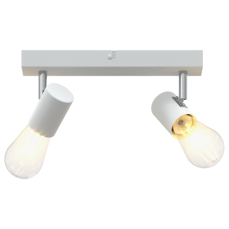 Casa si Gradina - Corpuri si surse de iluminat - Plafoniere, aplice si spoturi - Spotlight de Plafon Reglabil pe Doua Directii Alb E27 - Infinity.ro