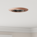 Casa si Gradina - Corpuri si surse de iluminat - Veioze si lampi - Lampi de veghe - Spoturi incastrate 6 buc Round GU10 Cupru Ø90 mm Otel - Infinity.ro