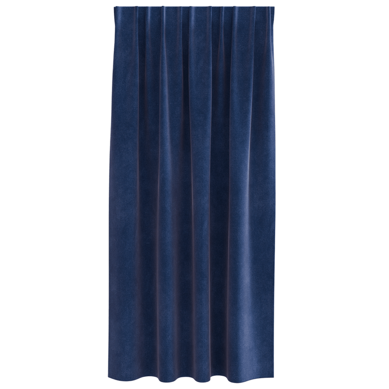 Casa si Gradina - Textile si covoare - Perdele si draperii - Draperii - Draperii opace cu banda, 2 buc., albastru inchis, catifea - Infinity.ro