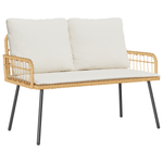 Casa si Gradina - Gradina si terasa - Mobilier exterior - Scaune si sezlonguri gradina - Banca de gradina, natural, 114x64x78 cm, poliratan - Infinity.ro
