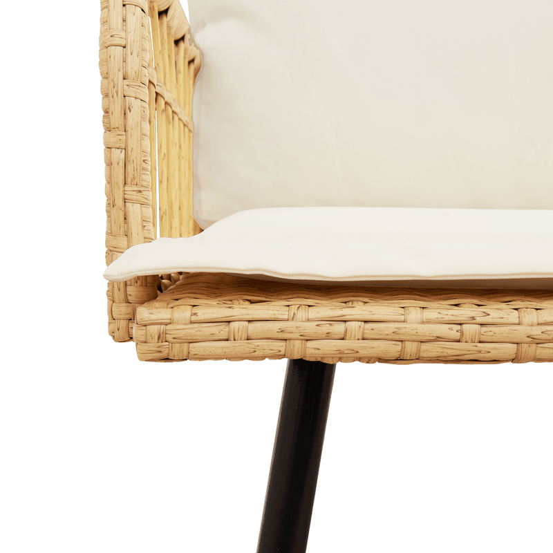 Casa si Gradina - Gradina si terasa - Mobilier exterior - Scaune si sezlonguri gradina - Banca de gradina, natural, 114x64x78 cm, poliratan - Infinity.ro