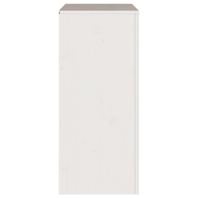 Casa si Gradina - Mobilier - Comode si corpuri - Comode - Comoda cu sertare "DRAMMEN", alb, 76,5x40x91 cm, lemn masiv pin - Infinity.ro