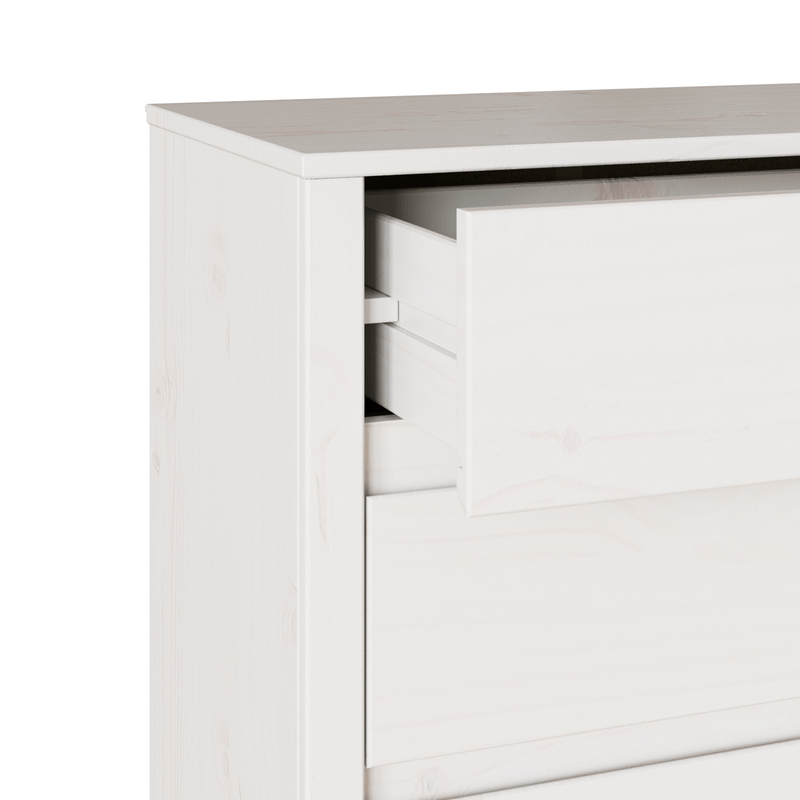 Casa si Gradina - Mobilier - Comode si corpuri - Comode - Comoda cu sertare "DRAMMEN", alb, 76,5x40x91 cm, lemn masiv pin - Infinity.ro